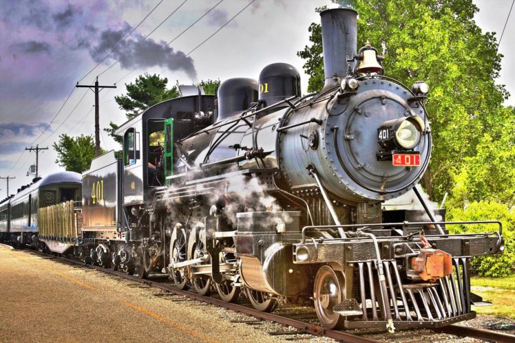 train, Railroad, Tracks, Locomotive, Engine, Tractor, Railway HD Wallpaper Desktop Background