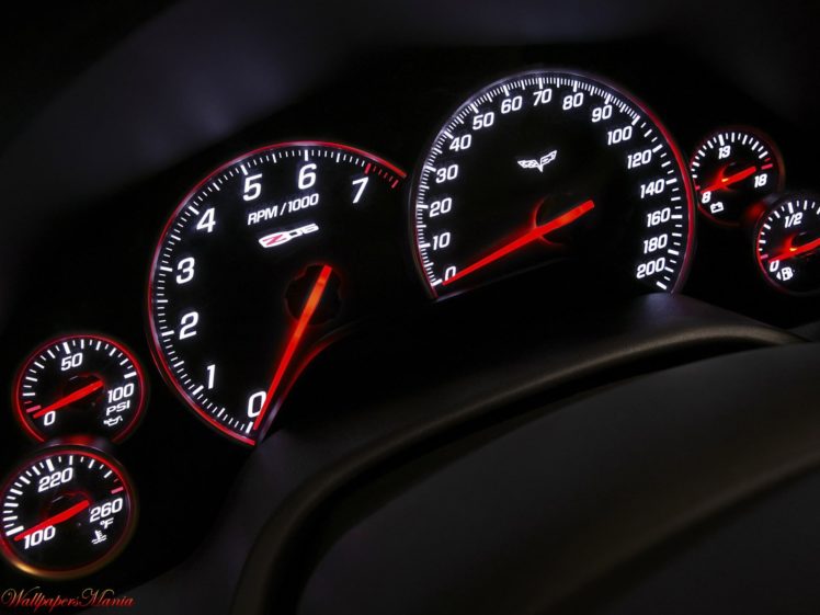 dashboards, Chevrolet, Corvette, Z06, Speedometer HD Wallpaper Desktop Background