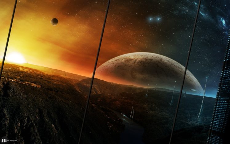 landscapes, Futuristic, Planets HD Wallpaper Desktop Background