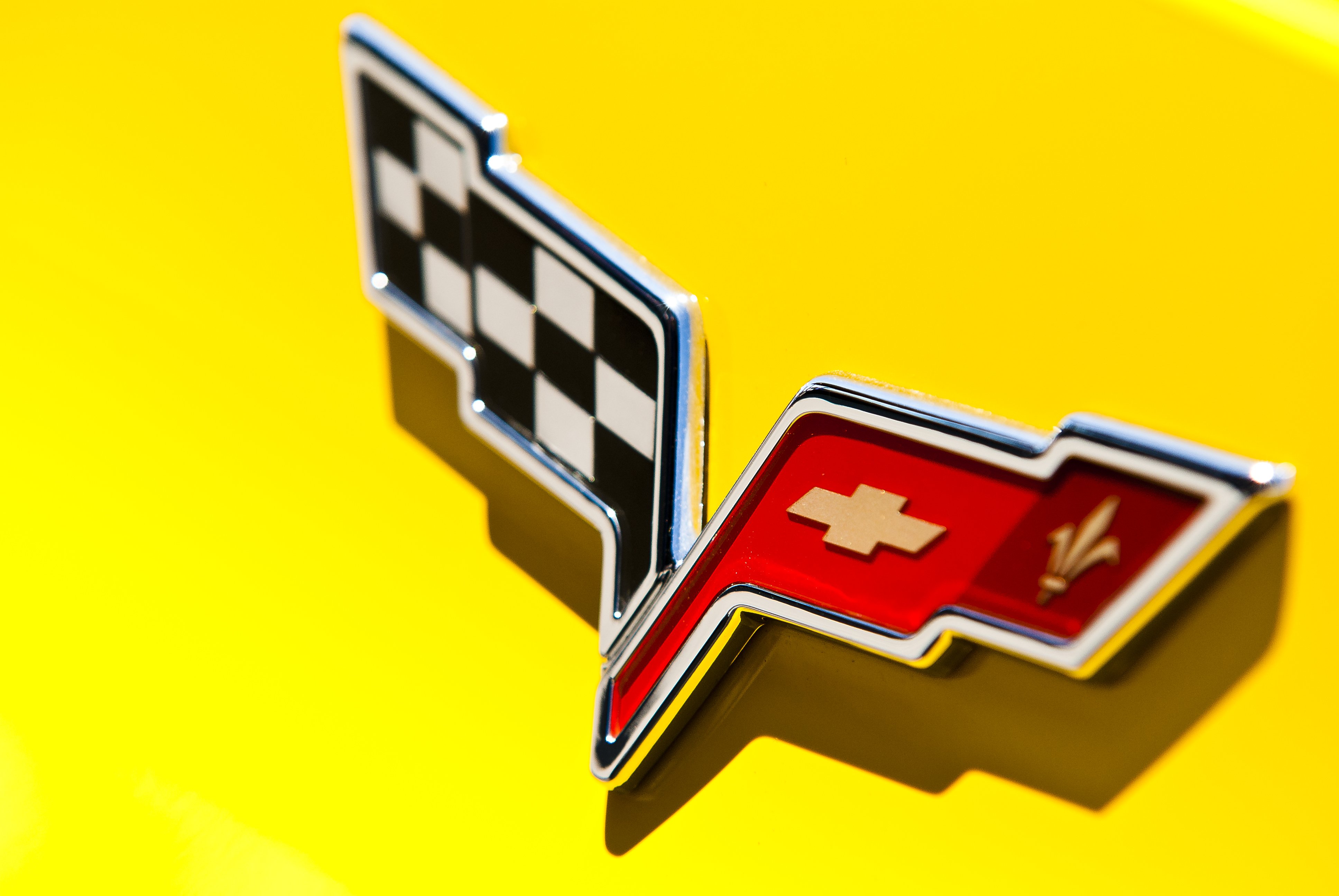 chevrolet, Corvette, Logo Wallpaper