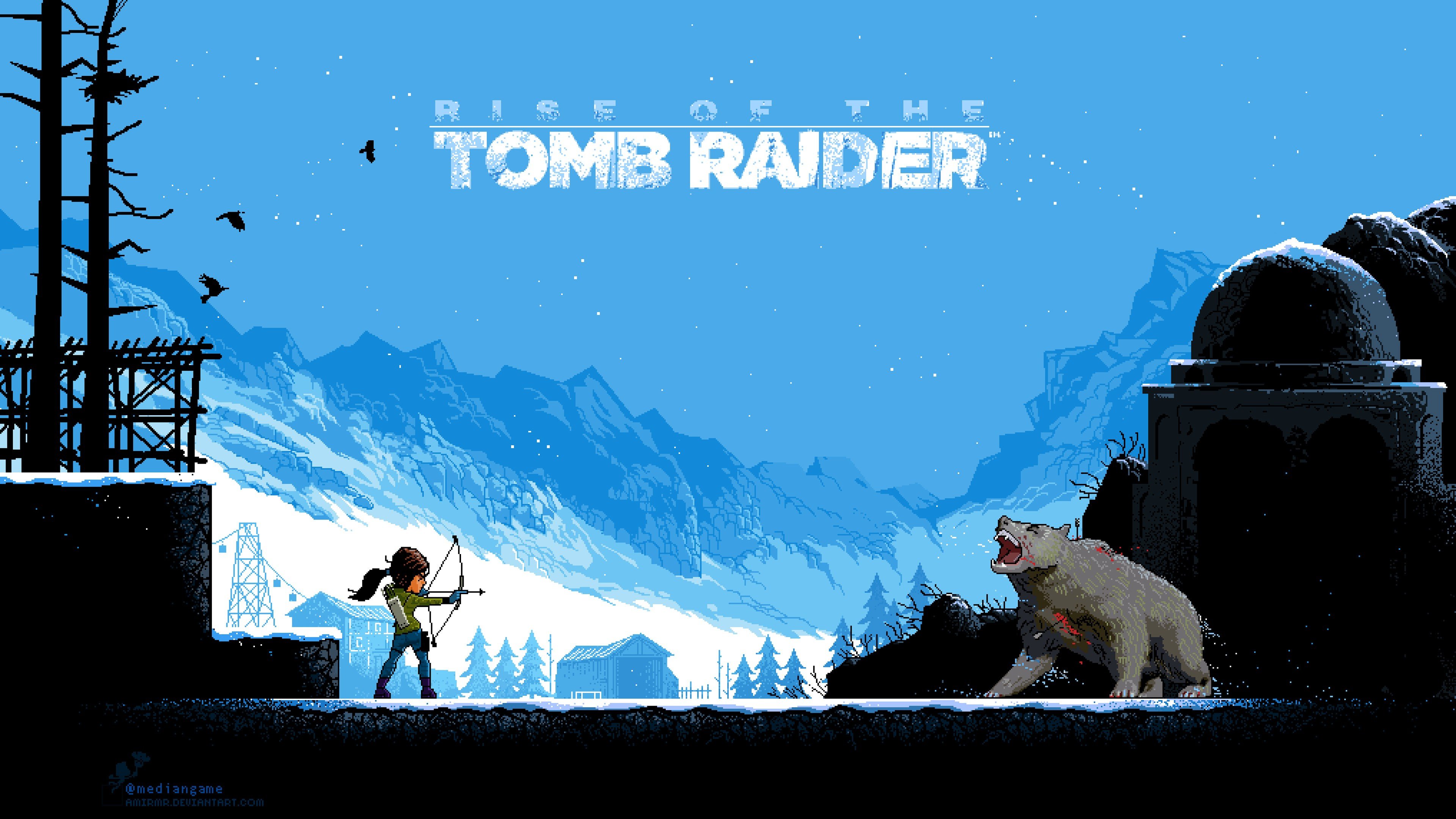 rise, Tomb, Raider, Lara, Croft, Action, Adventure, Fantasy, Warrior, Poster Wallpaper