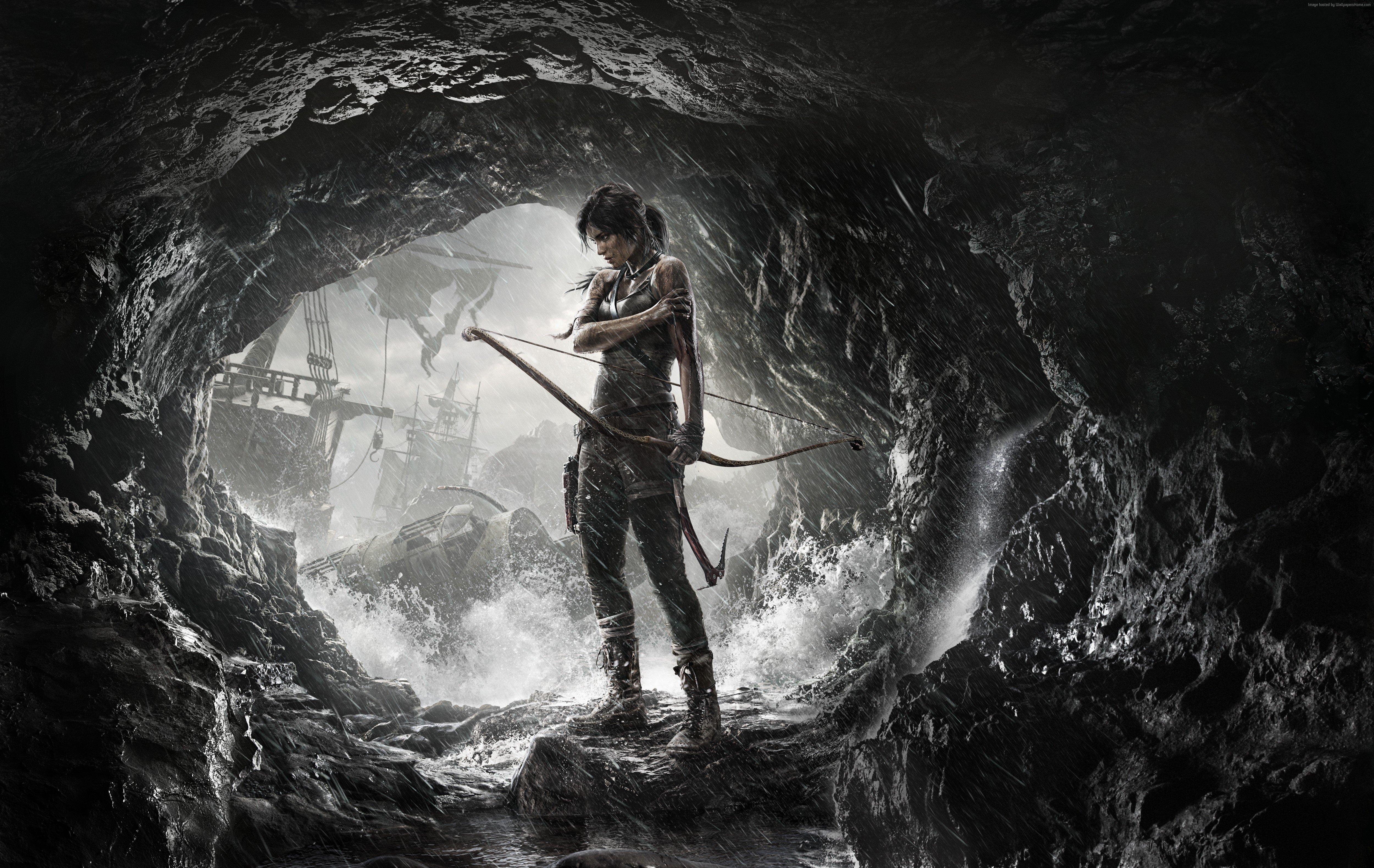 rise, Tomb, Raider, Lara, Croft, Action, Adventure, Fantasy, Warrior Wallpaper