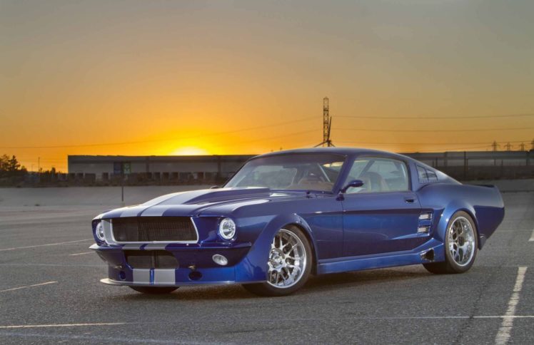 1967, Ford, Mustang, Coupe, Cars, Blue HD Wallpaper Desktop Background