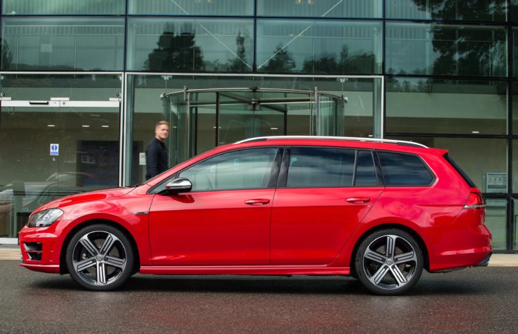 volkswagen, Golf r, Estate, Cars, Wagon, Red, Uk spec HD Wallpaper Desktop Background