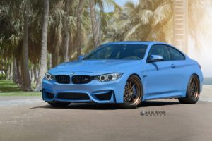 bmw m4, Blue, Strasse, Wheels, Cars, Coupe