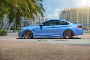 bmw m4, Blue, Strasse, Wheels, Cars, Coupe