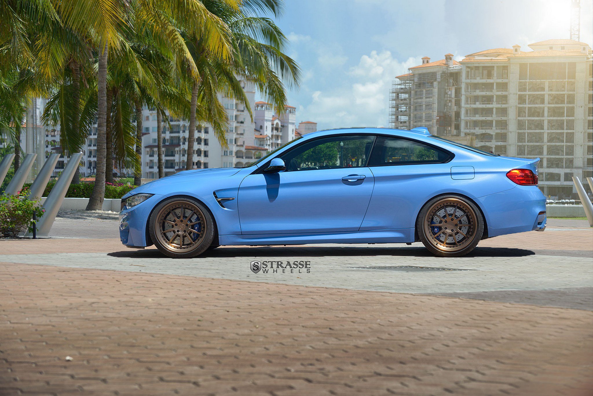 bmw m4, Blue, Strasse, Wheels, Cars, Coupe Wallpaper