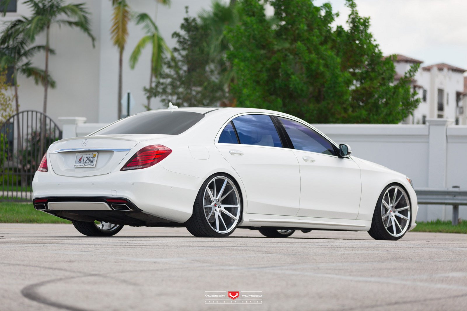 mercedes, S550, White, Sedan, Vossen, Wheels, Cars Wallpaper