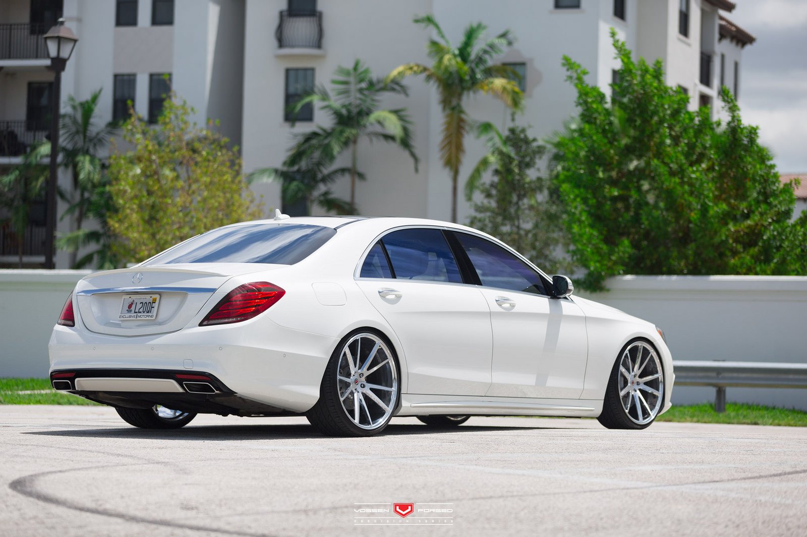 mercedes, S550, White, Sedan, Vossen, Wheels, Cars Wallpaper