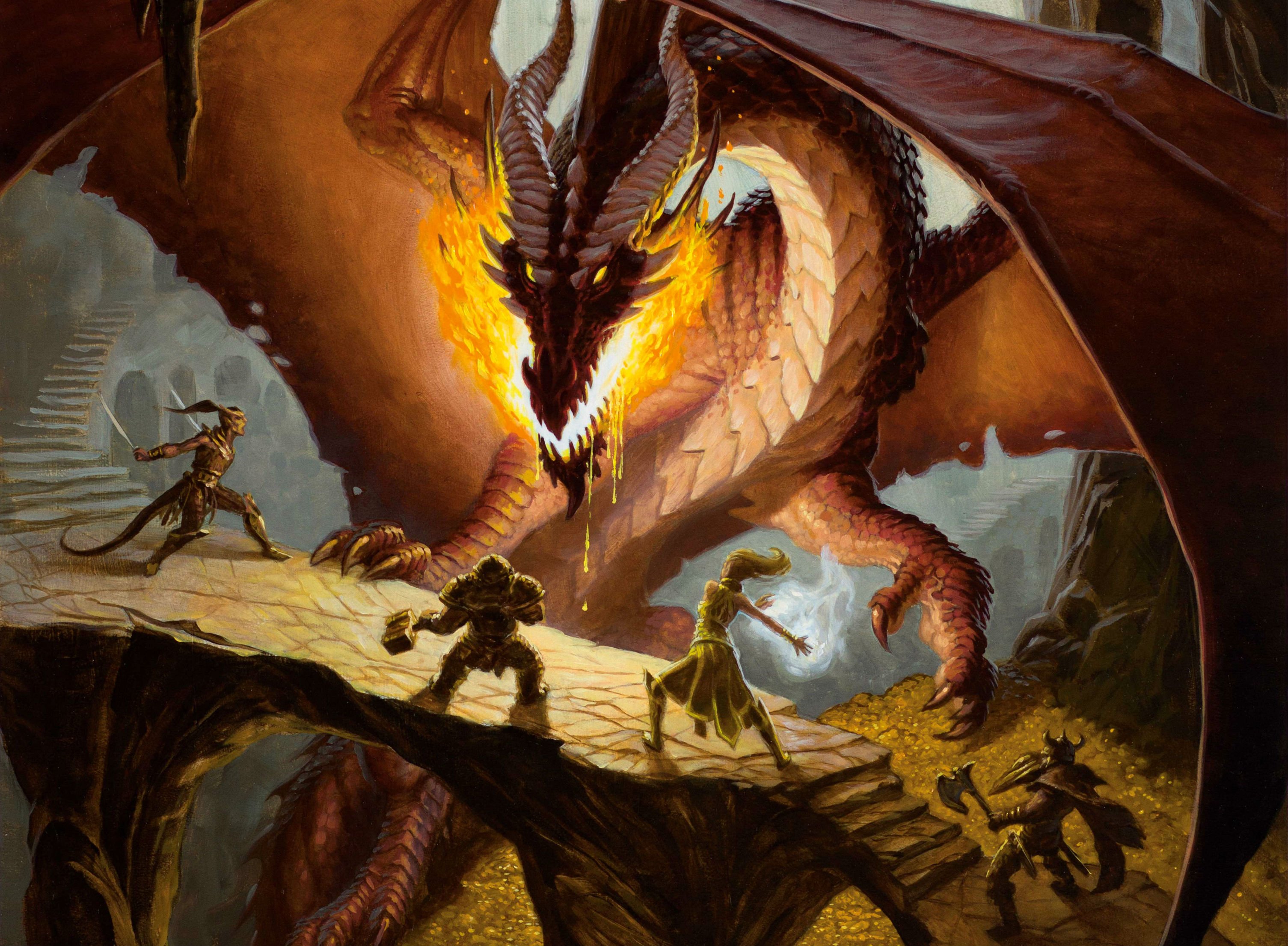 dungeons, Dragons, Forgotten, Realms, Magic, Rpg, Action, Adventure, Puzzle, Fantasy, Warrior, Dragon Wallpaper