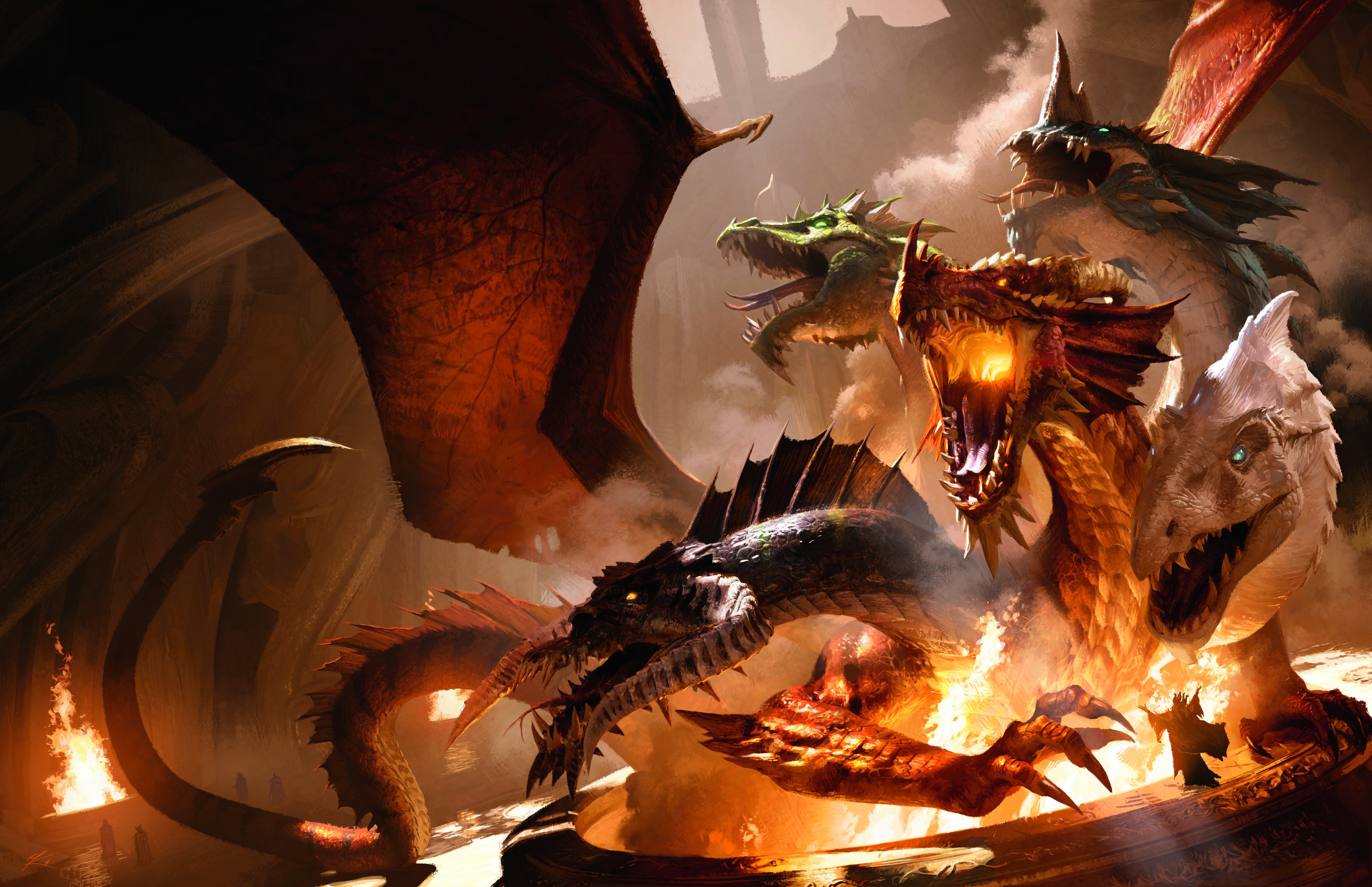 dungeons, Dragons, Forgotten, Realms, Magic, Rpg, Action, Adventure, Puzzle, Fantasy, Warrior, Dragon Wallpaper