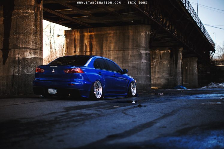 lancer, Evo, Blue, Cars, Mitsubishi, Coupe, Modified HD Wallpaper Desktop Background
