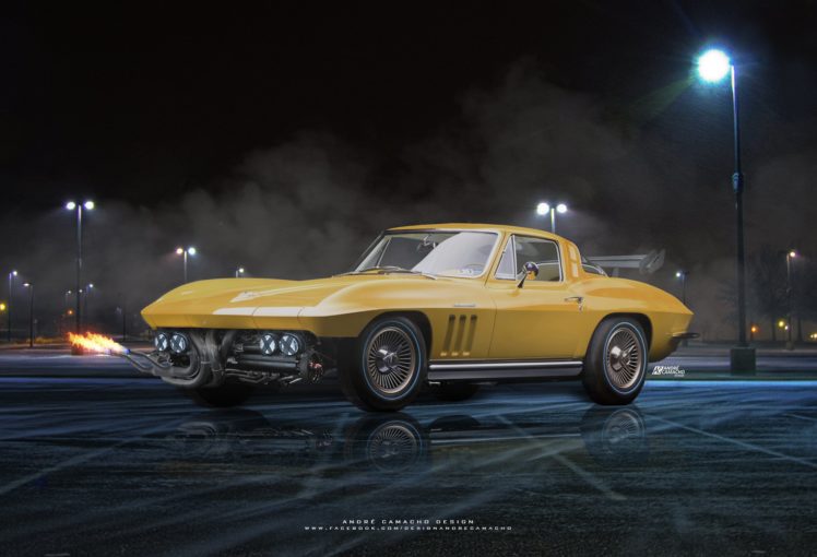 1965, Chevrolet, Corvette HD Wallpaper Desktop Background