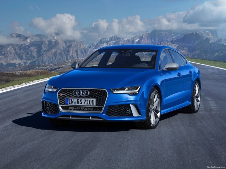 audi, Rs7, Sportback, Performance, Cars, Blue, 2016 HD Wallpaper Desktop Background