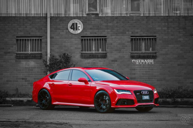 strasse, Wheels, Gallery, Audi, Rs7, Red, Cars, Coupe HD Wallpaper Desktop Background