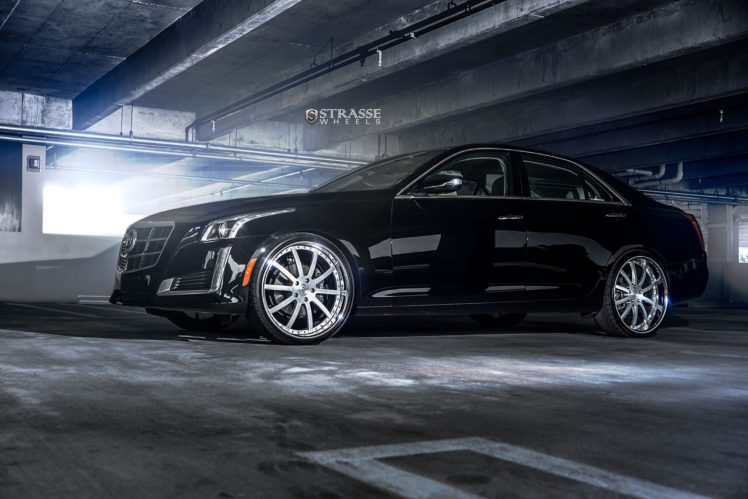 strasse, Wheels, Gallery, Cadillac, Cts, Black, Cars, Coupe HD Wallpaper Desktop Background