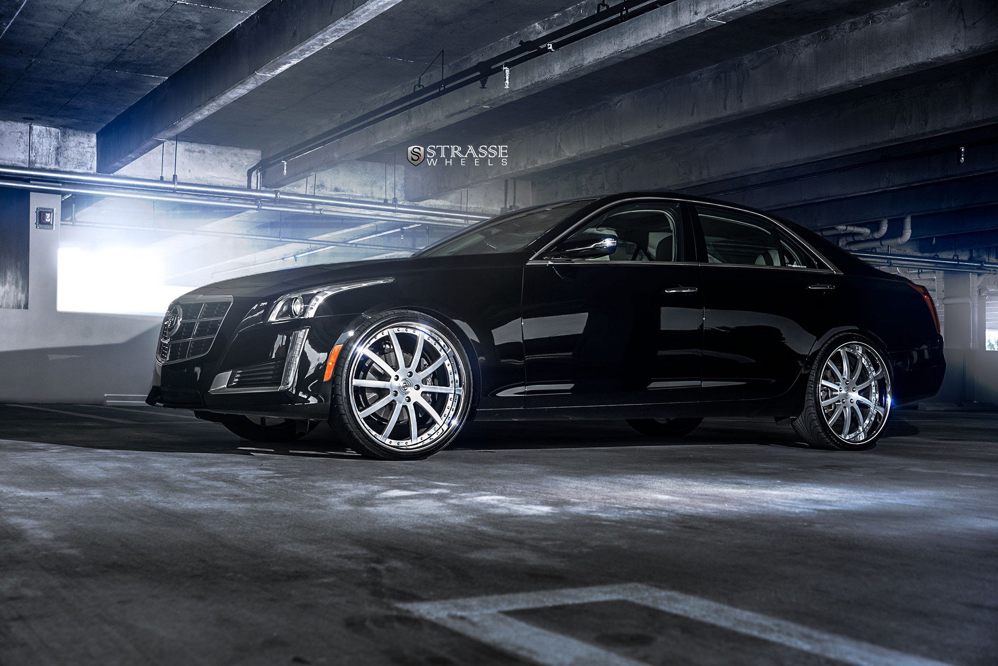 strasse, Wheels, Gallery, Cadillac, Cts, Black, Cars, Coupe Wallpaper