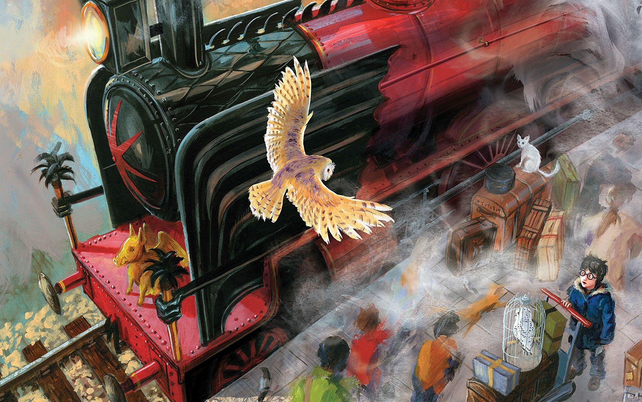 harry, Potter, Fantasy, Adventure, Witch, Series, Wizard, Magic, Train, Locomotive, Owl Wallpaper