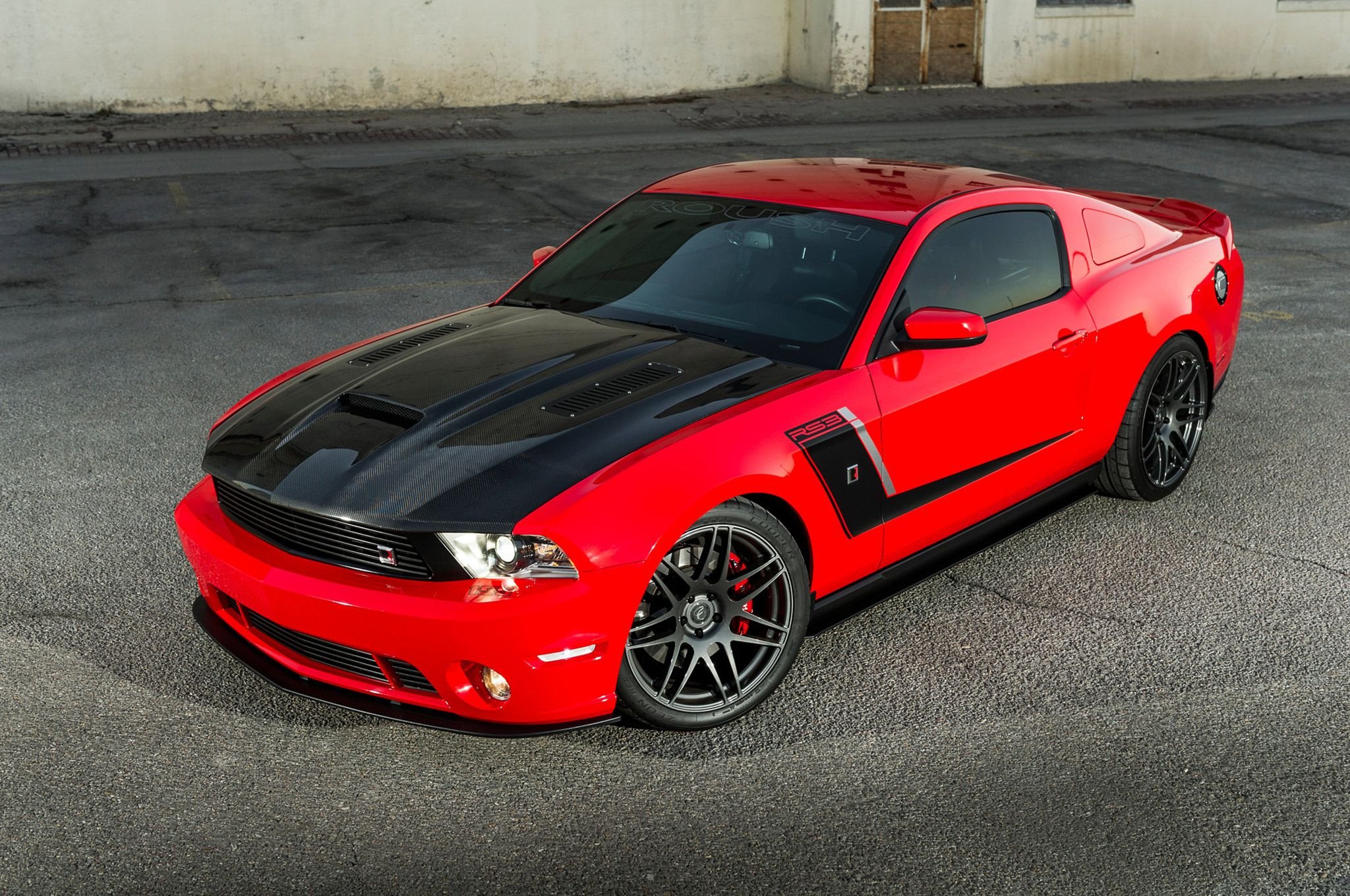red, Roush, Rs3, Ford, Mustang, Cars Wallpaper