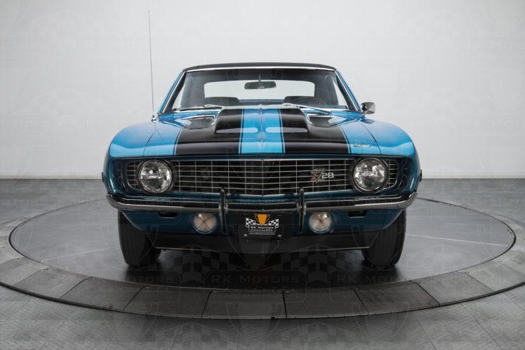 1969, Chevrolet, Camaro, Z 28, Classic, Cars, Coupe, Blue HD Wallpaper Desktop Background