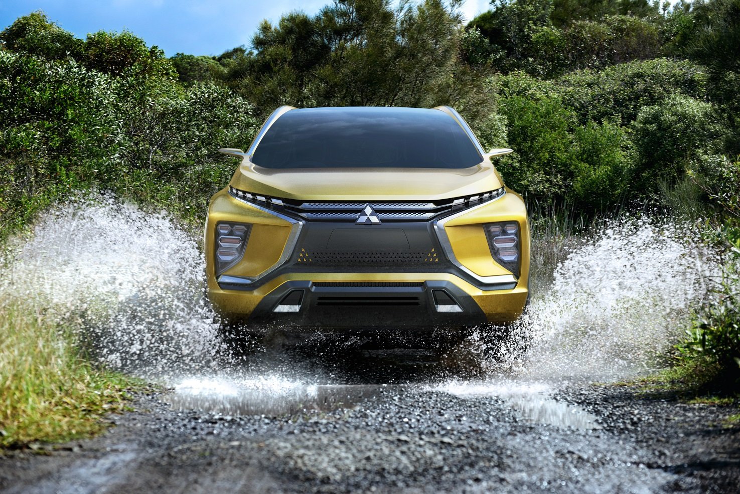 mitsubishi, Ex concept, Cars, Suv, 2015 Wallpaper