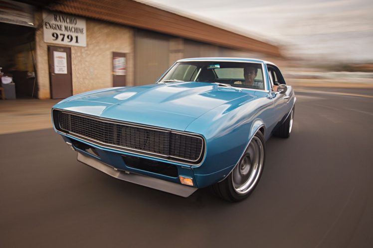 1967, Chevy, Chevrolet, Camaro, Cars, Coupe, Blue HD Wallpaper Desktop Background