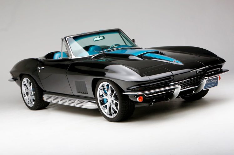 1967, Chevrolet, Corvette, Chevy, Stingray, Blac, Convertible,  c2 HD Wallpaper Desktop Background