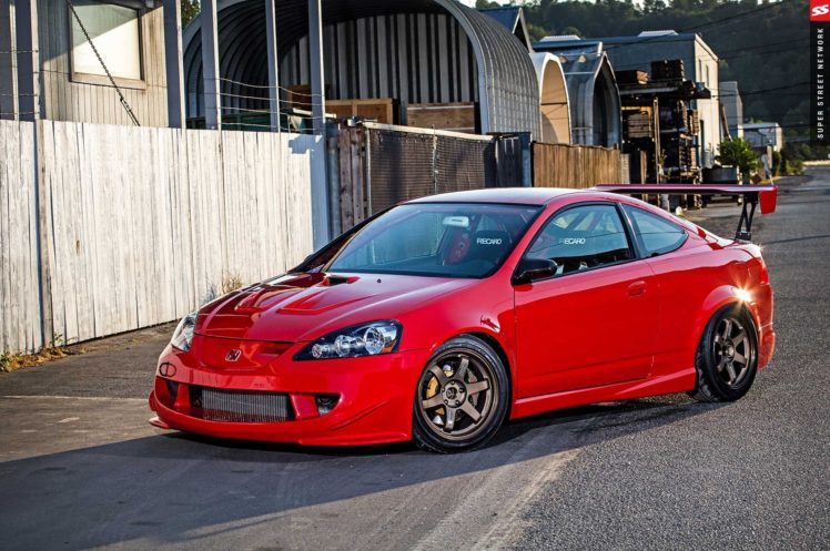 mugen, 2003, Acura, Rsx, Type s, Cars, Coupe, Red, Modified HD Wallpaper Desktop Background