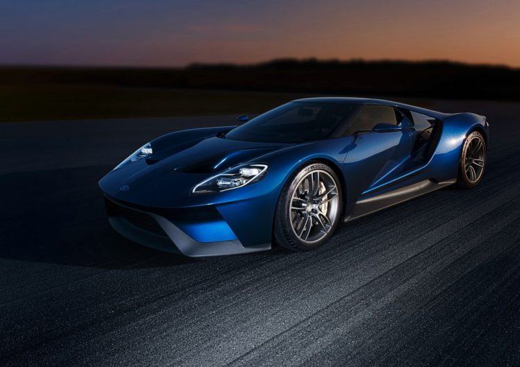 ford gt, Concept, Cars, Blue, 2015 HD Wallpaper Desktop Background