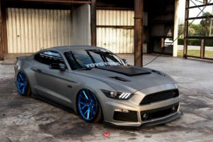 ford, Mustang, 2016, Cars, Coupe, Modified, Vossen, Wheels