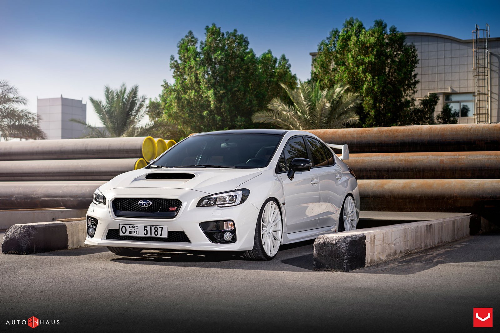 subaru, Sti, Cars, Sedan, White, Vossen, Wheels Wallpaper