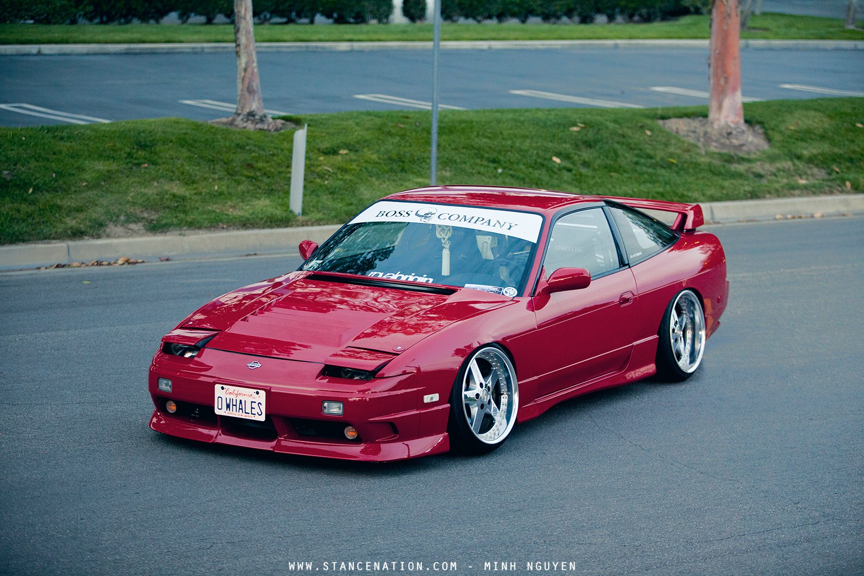  nissan  S13 Modified Red Cars Coupe Wallpapers HD 