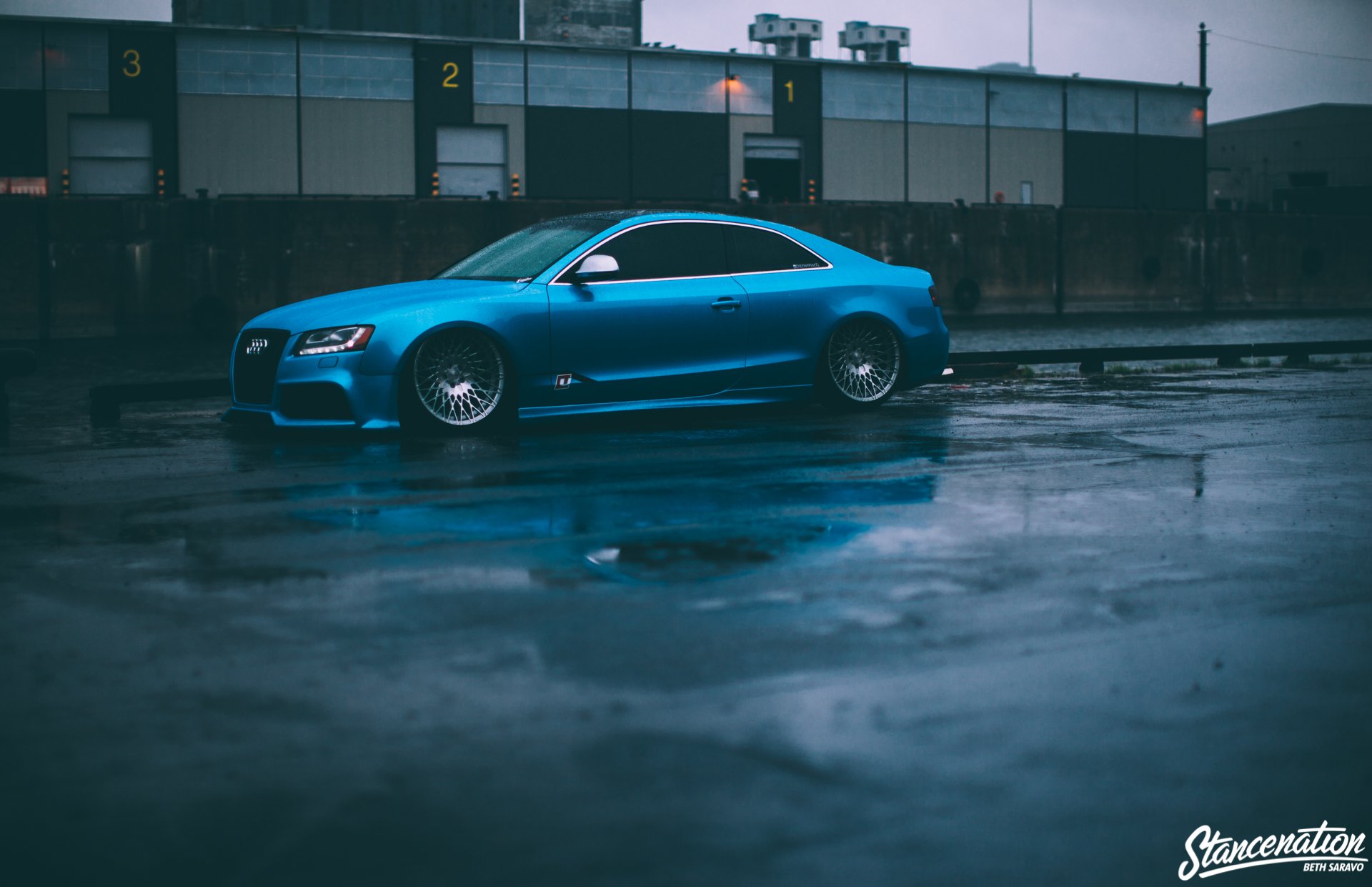 audi s5, Reiger, Blue, Modified, Cars, Coupe Wallpaper