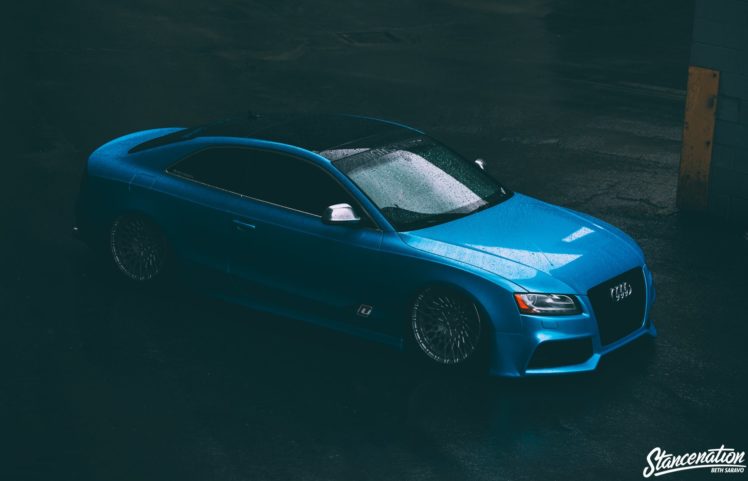 audi s5, Reiger, Blue, Modified, Cars, Coupe HD Wallpaper Desktop Background