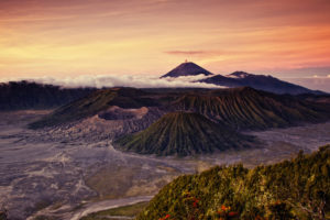 volcano, Volcanos, Mountains, Landscapes, Sunset