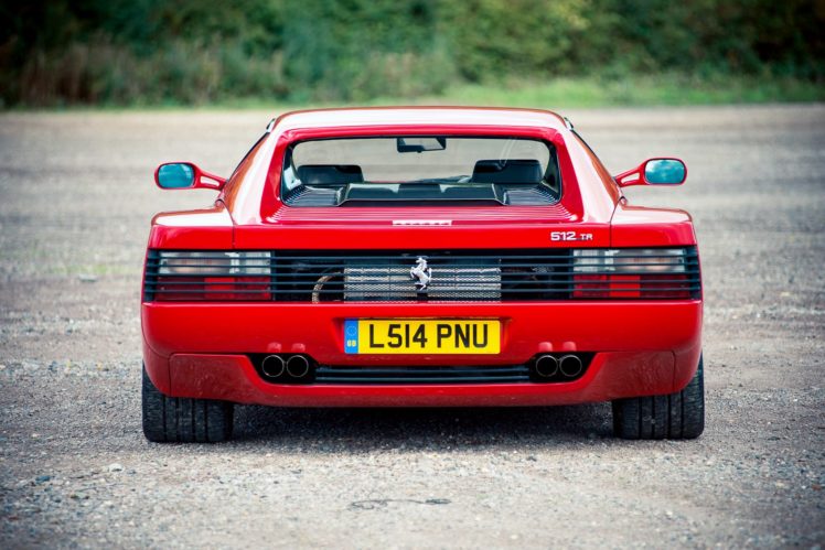 1992, 512 tr, Cars, Coupe, Ferrari, Red, Supercars, Uk spec HD Wallpaper Desktop Background