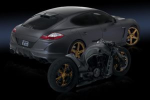 2012, Nlc, Porsche, Panamera, Gp 970, Tuning, Chopper, Motorcycle