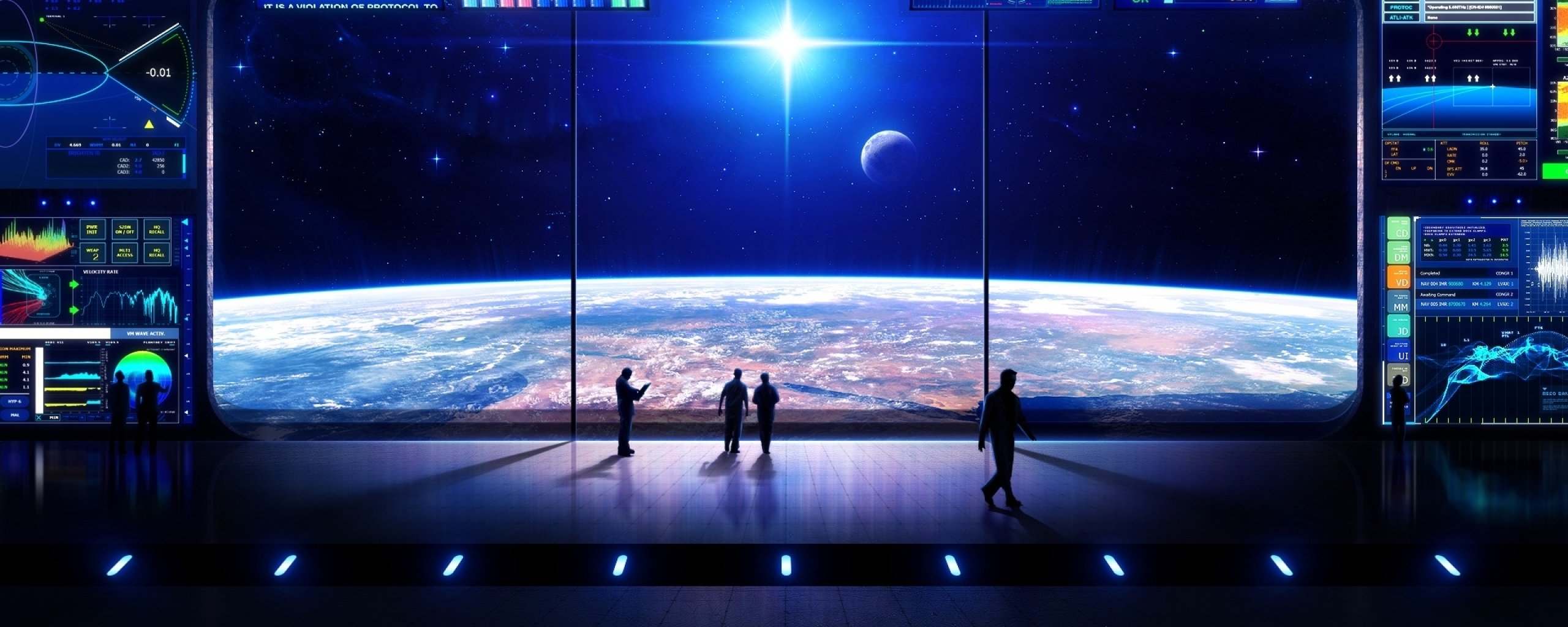 multi, Monitor, Dual, Screen, Widescreen Wallpaper