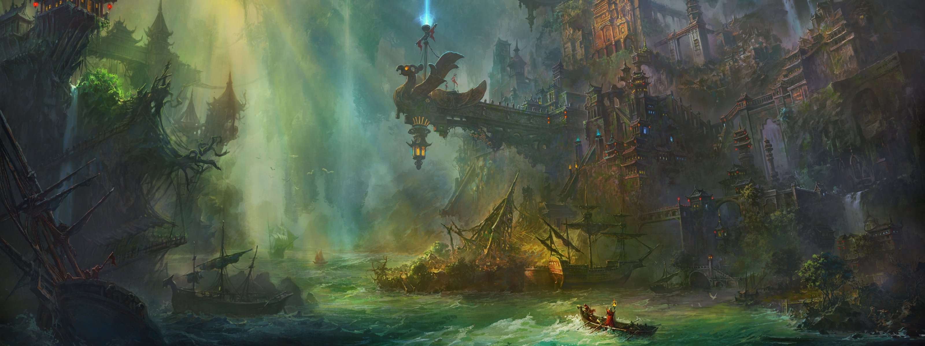 multi, Monitor, Dual, Screen, Widescreen Wallpaper