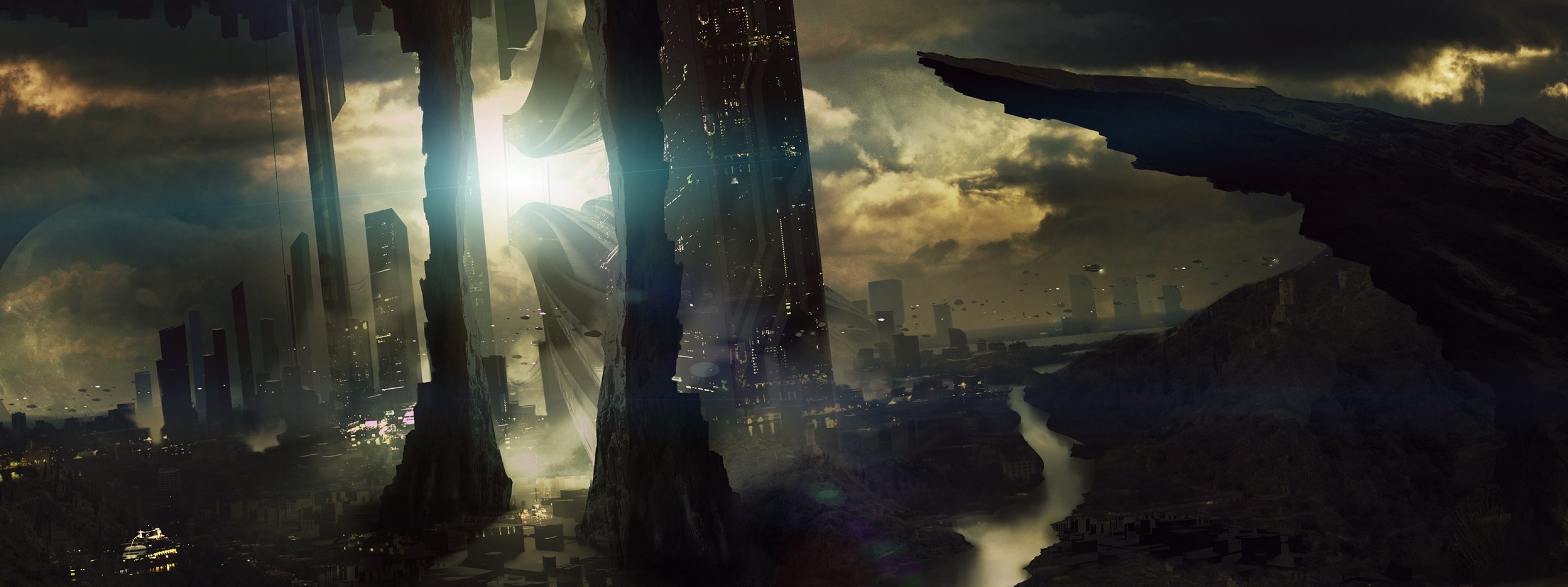 multi, Monitor, Dual, Screen, Widescreen Wallpaper