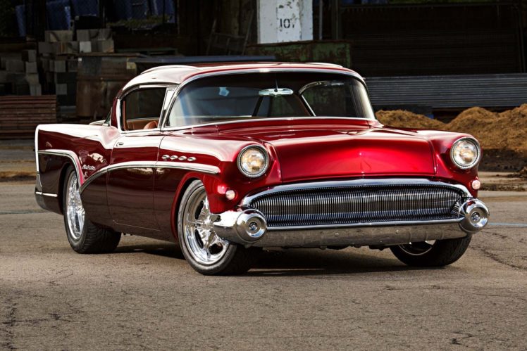 1957, Buick, Heads, Cars, Coupe, Modified, Red HD Wallpaper Desktop Background