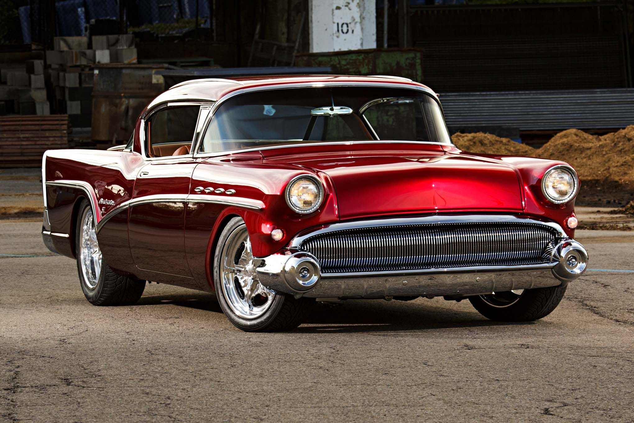 1957, Buick, Heads, Cars, Coupe, Modified, Red Wallpaper