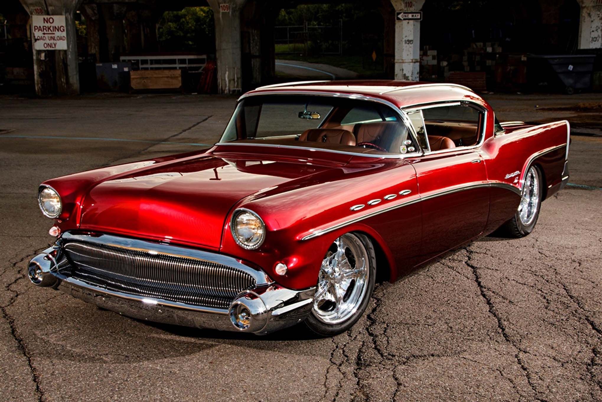 1957, Buick, Heads, Cars, Coupe, Modified, Red Wallpaper