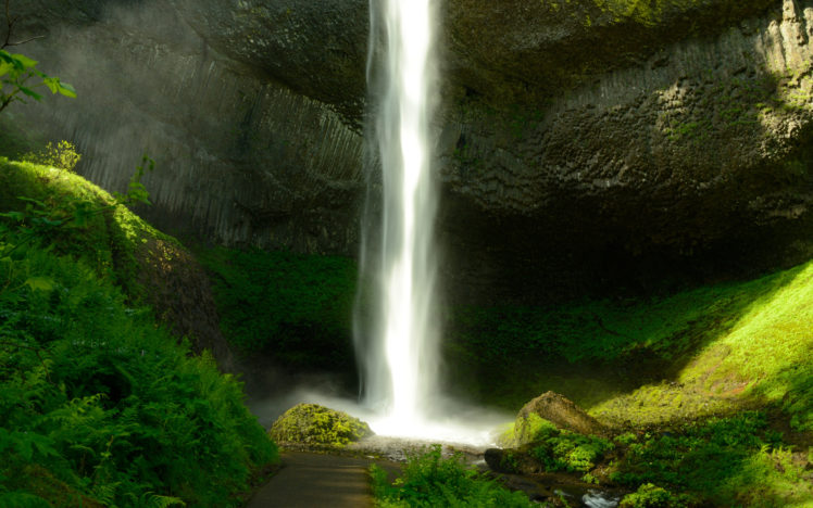 waterfall, Rivers, Jungle, Ferns HD Wallpaper Desktop Background