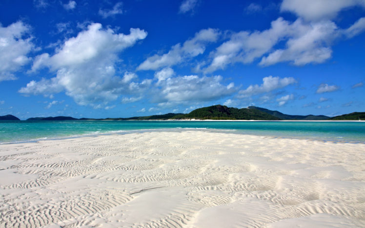 beach, Ocean, Beach, Tropical, Clouds, Island, Sea, Sky HD Wallpaper Desktop Background