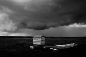 clouds, Bw, Boat, Shed, Storm, Boats, Rain, Black, White, Landscapes