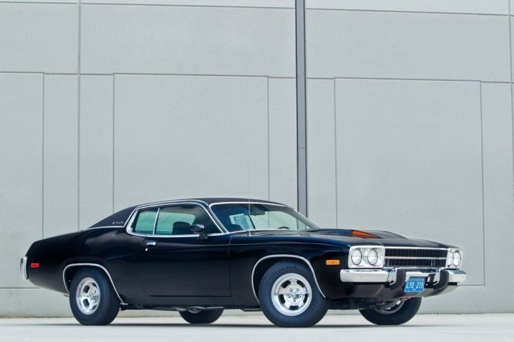 1973, Plymouth, Satellite, Cars, Black, Coupe HD Wallpaper Desktop Background