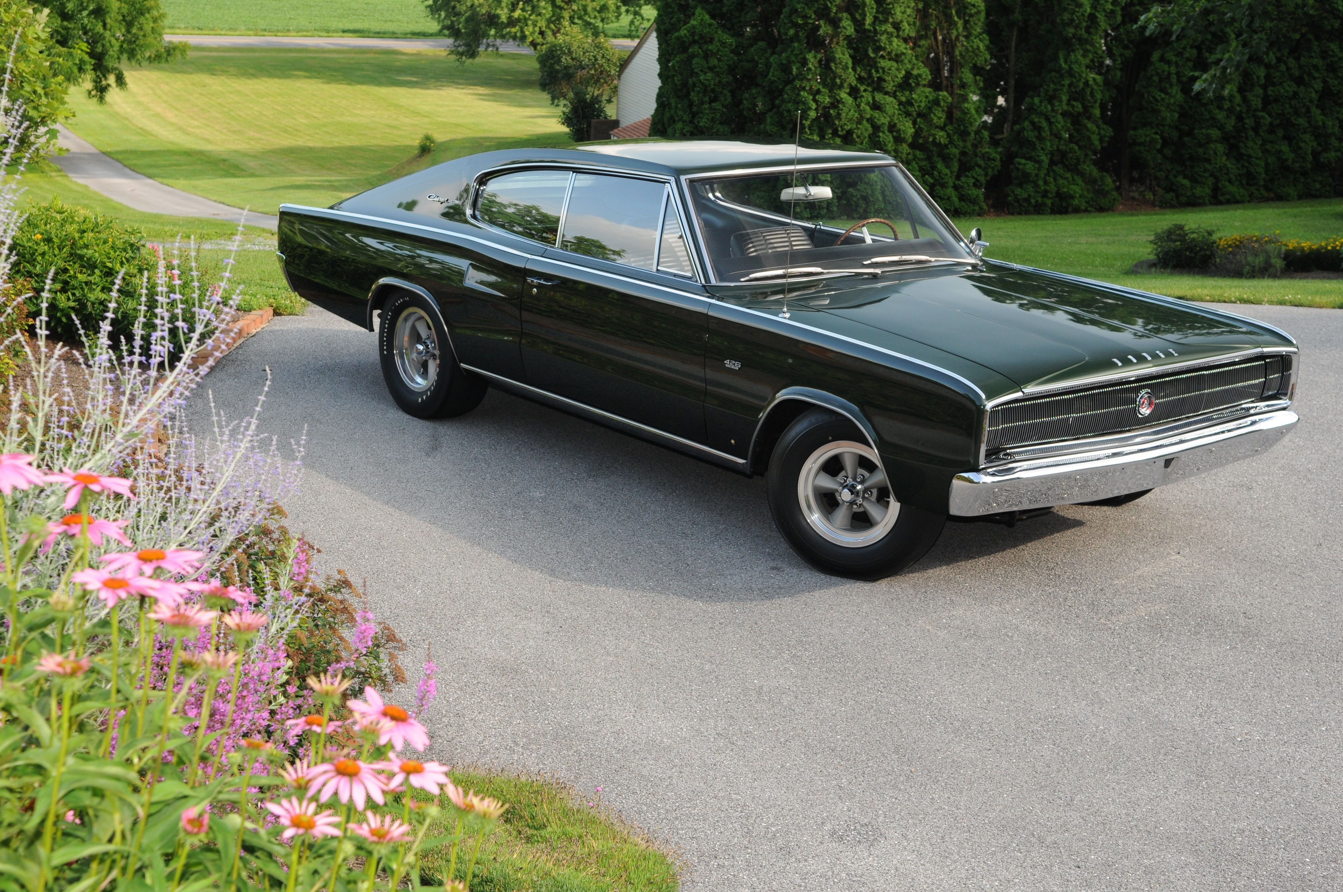 1966, Dodge, Charger, Hemi, Coupe, Cars Wallpaper