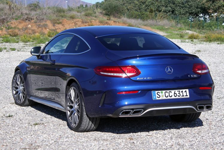 2016, Mercedes, Amg, C63 s, Coupe, Blue, 2015 HD Wallpaper Desktop Background