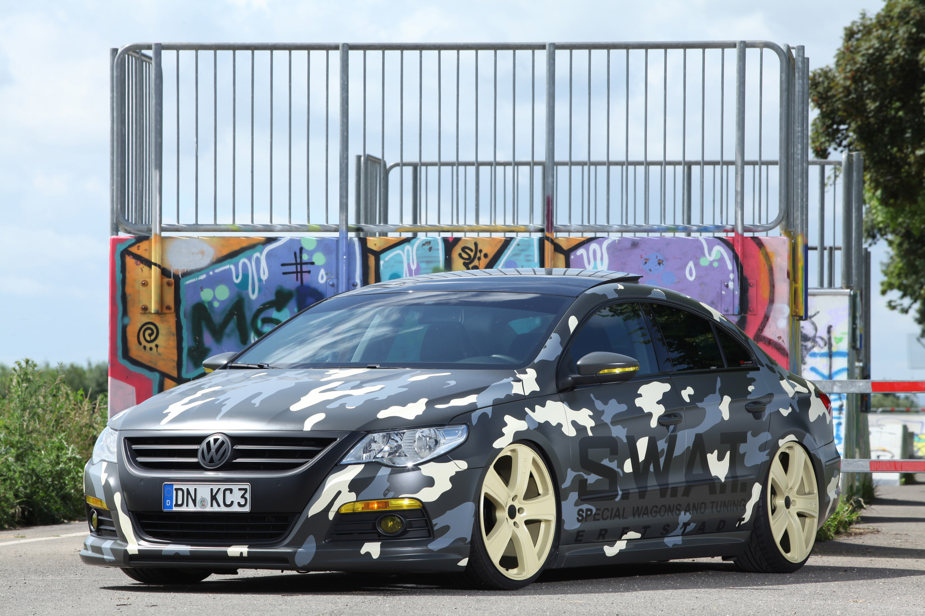 2012, Kbr, Motorsport, Volkswagen, Passat, Tuning, Camo Wallpaper